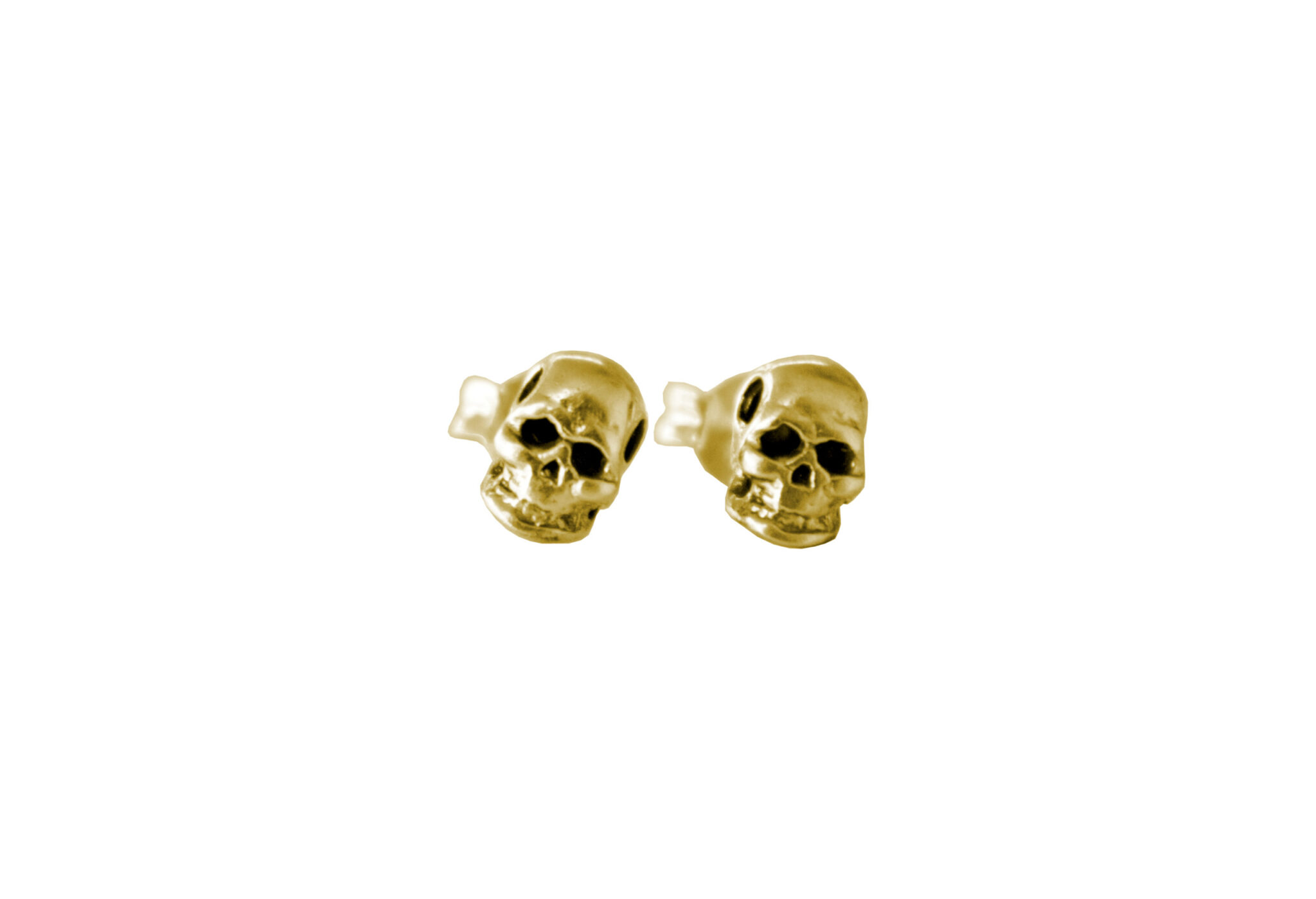 Skull studs - Eni Jewellery - handmade from eco silver
