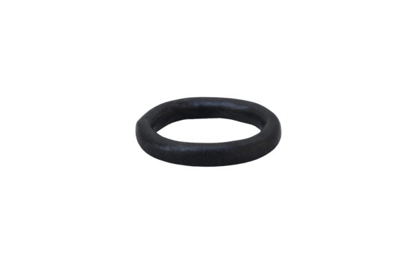 Oxidised Fine Silver Chenier Band Ring