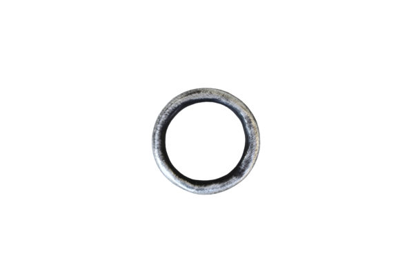 Oxidised Fine Silver Chenier Band Ring