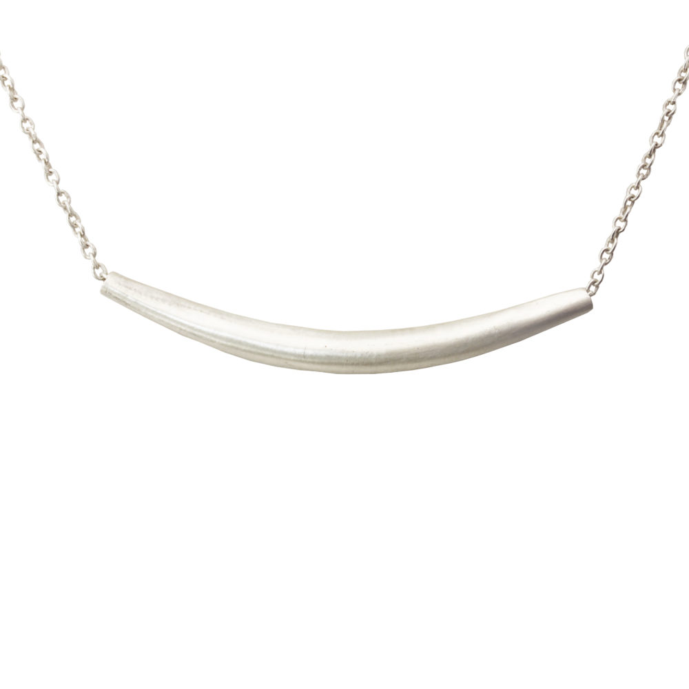 Silver bar necklace
