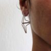 Double festival silver earrings