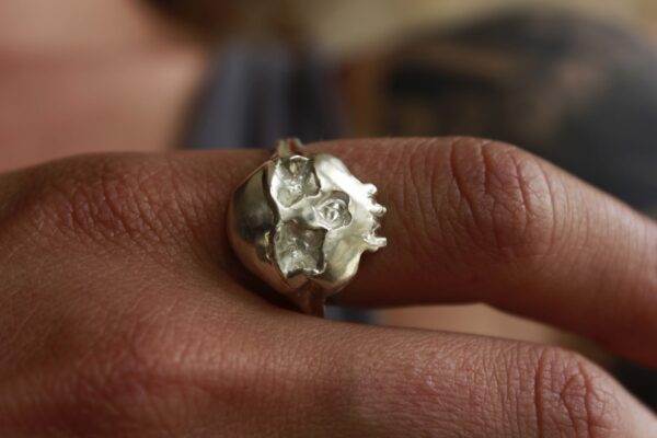 unisex skull ring