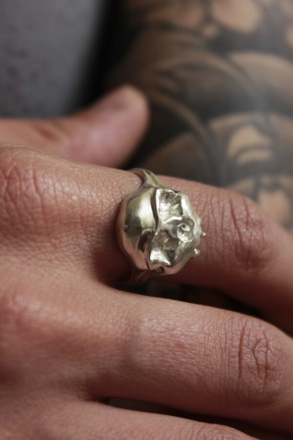 unisex skull ring