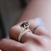 eco silver engagement ring
