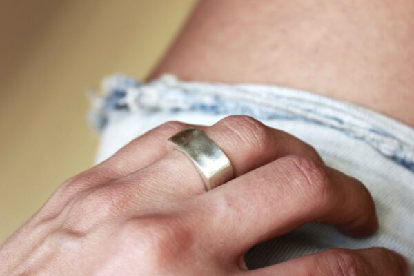 Taurian unisex silver ring