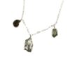 Abalone and white amethyst long necklace NT2