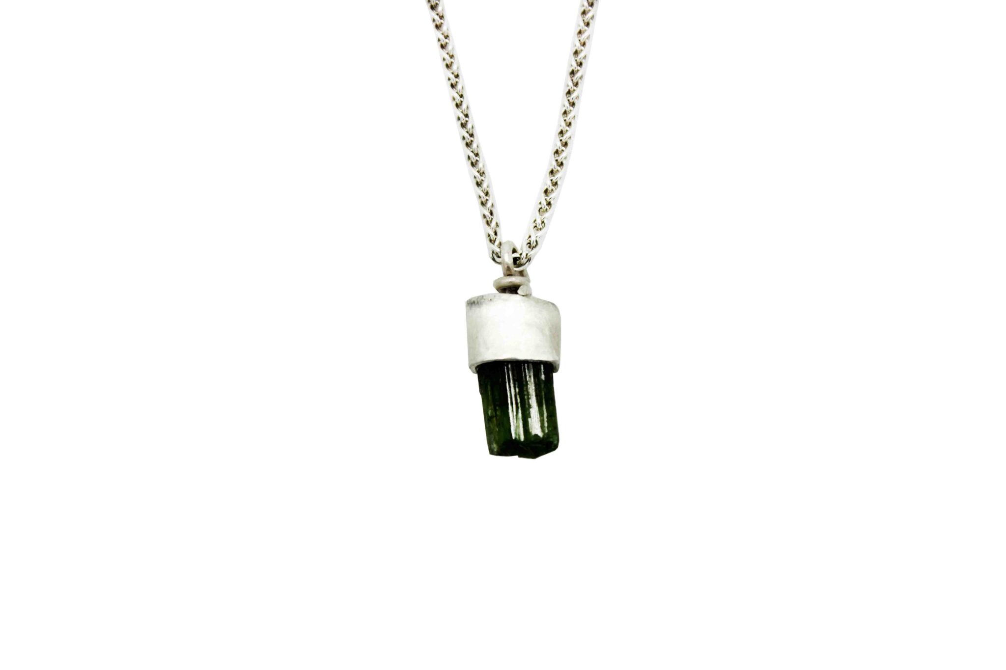Green tourmaline necklace NT4