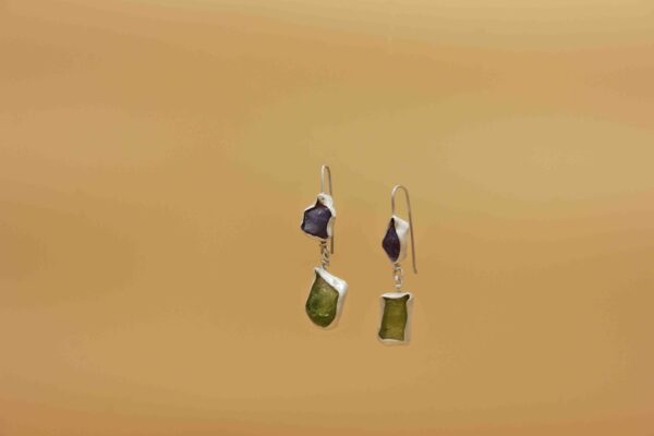 Peridot and Tanzanite Drop Earrings ET3