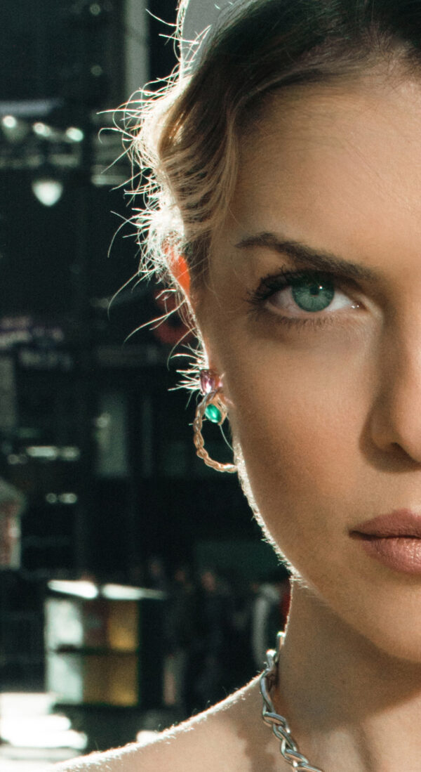 Double Stone Earrings - Image 4
