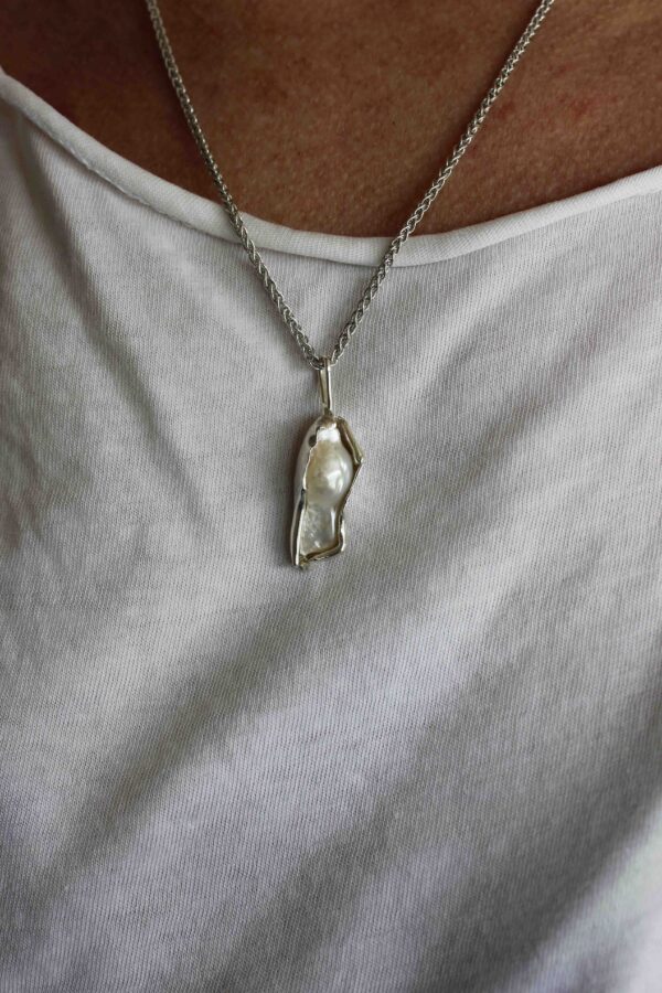 Baroque Silver Necklace