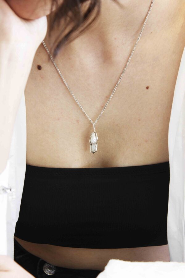 Baroque Silver Necklace