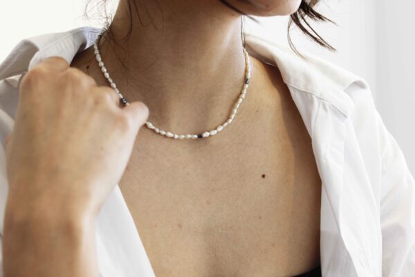 Moonlit Elegance Pearl Necklace